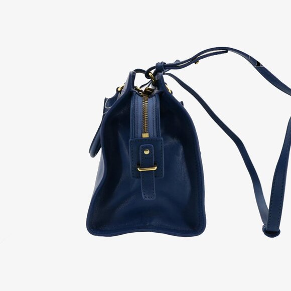 YSL Chyc Navy Leather Bag - Picture 3 of 9